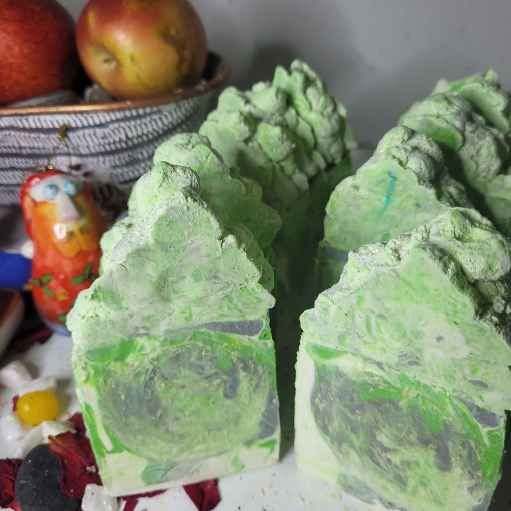 2 patchouli scented with loofah soap bars - Picture 15 of 16